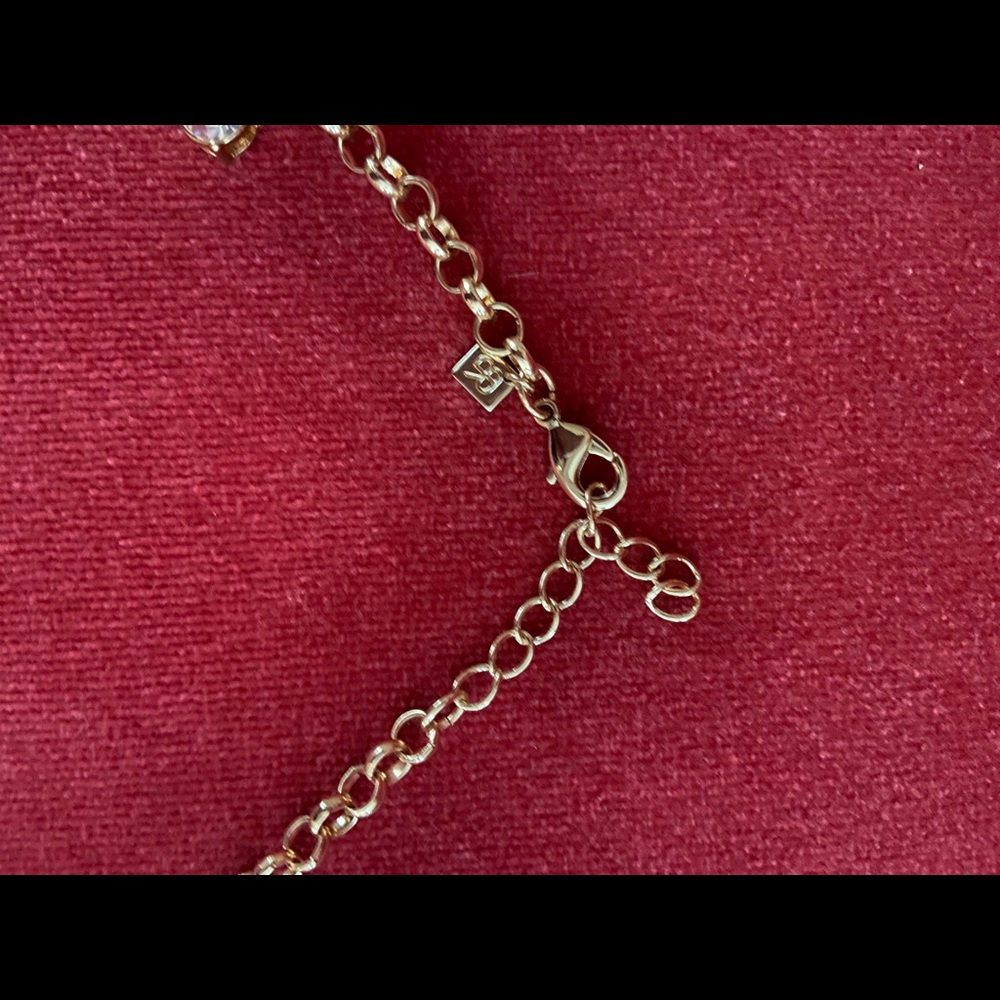 Gold Rhinestone Necklace - Picture 3 of 3